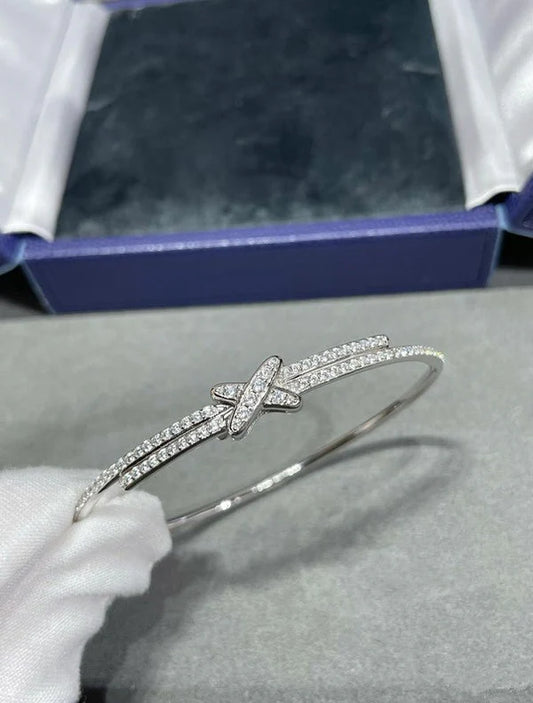 Cross Full Diamond Bracelet