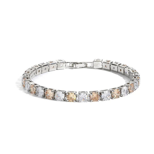 Faye Women's Zircon Bracelet (Pink)
